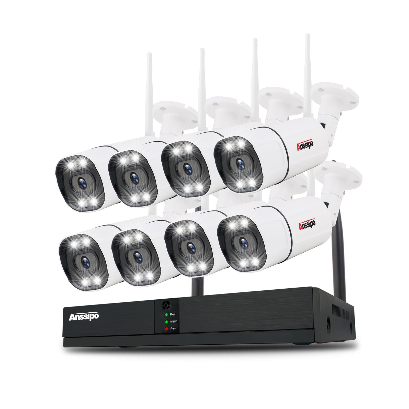 Amazon.com: 8 Channel Security Camera System Wireless with Two-Way